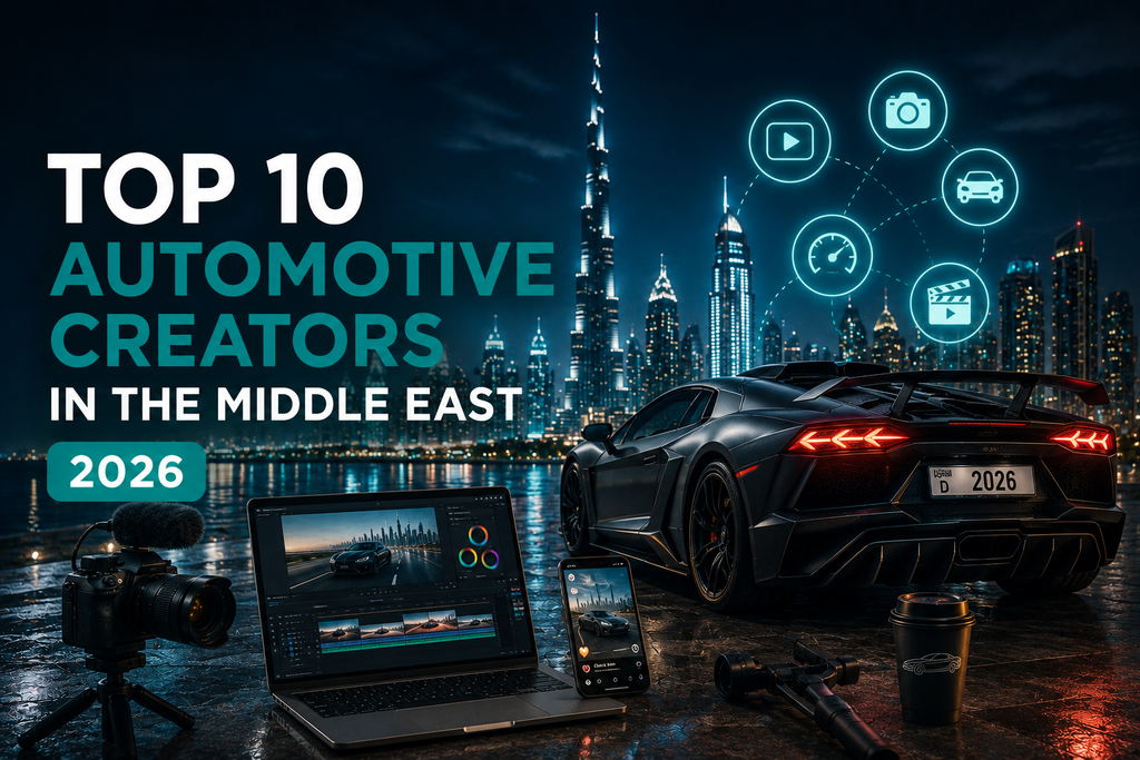 Top 10 Automotive Creators in the Middle East 2026 - Cover Image